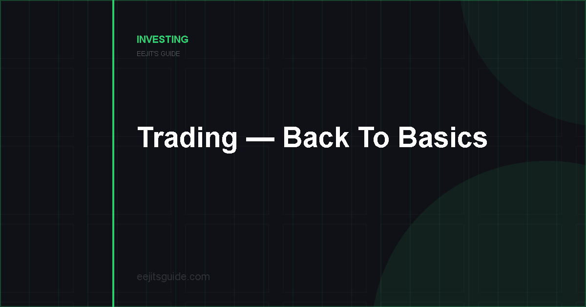 Eejit’s Guide To Trading – Back To Basics