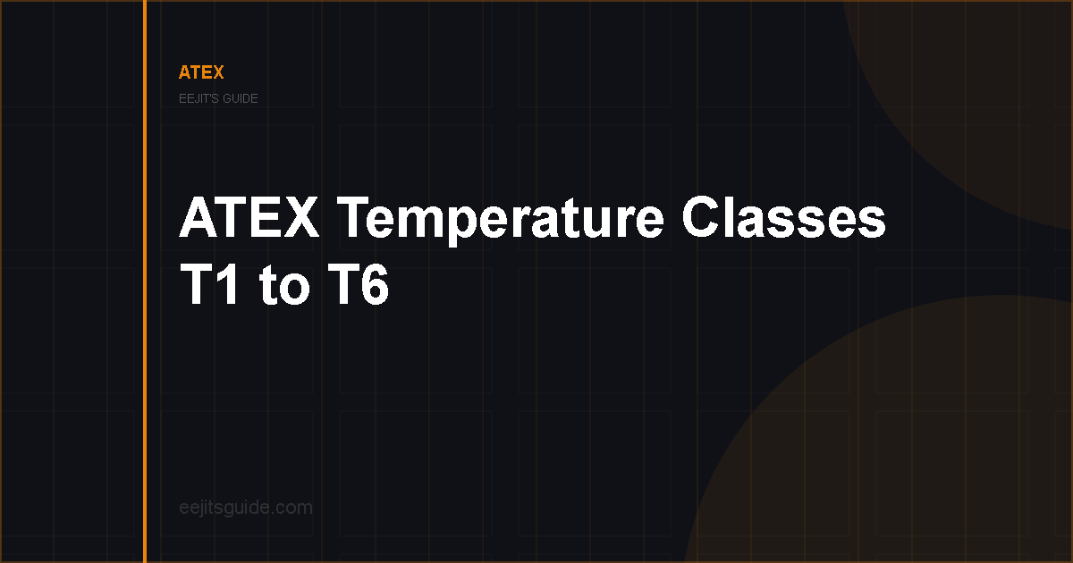 ATEX Temperature Classes Explained: T1 to T6 Made Simple